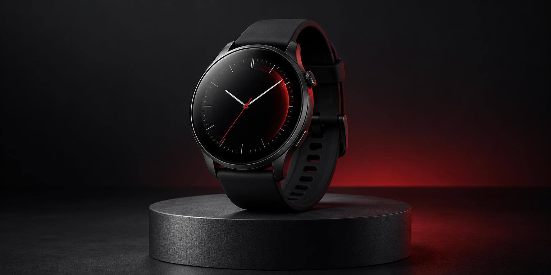 Reloj inteligente negro de estilo premium